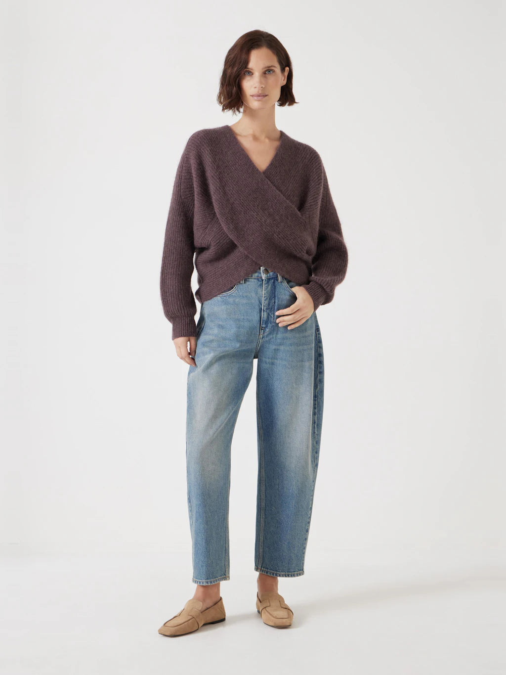 Betty Wool Blend Jumper - Raisin Brown