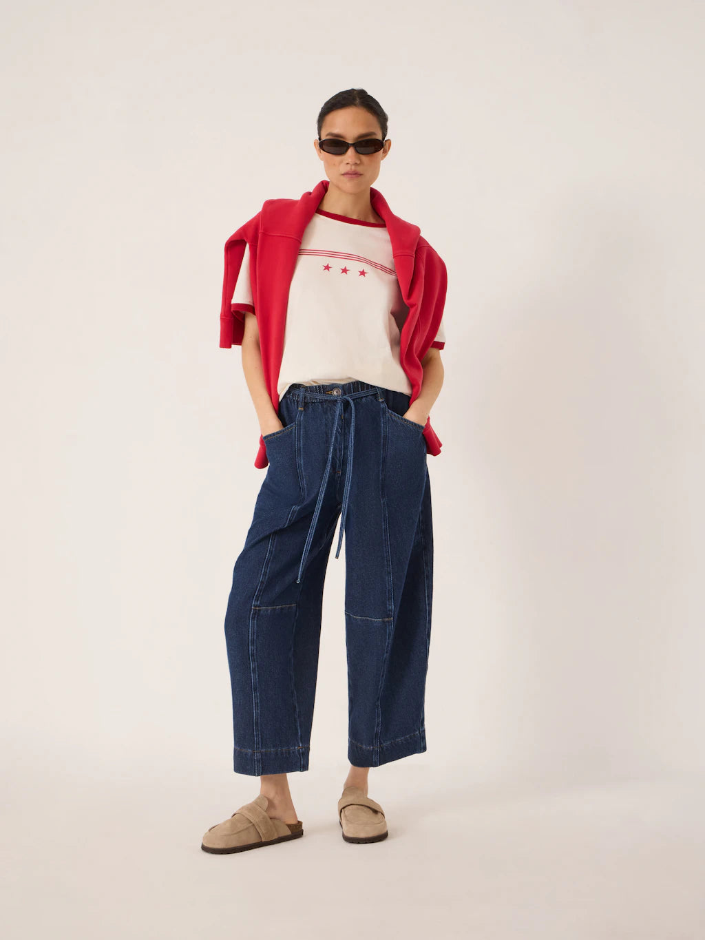 Star Ringer Slim T-Shirt - Off White