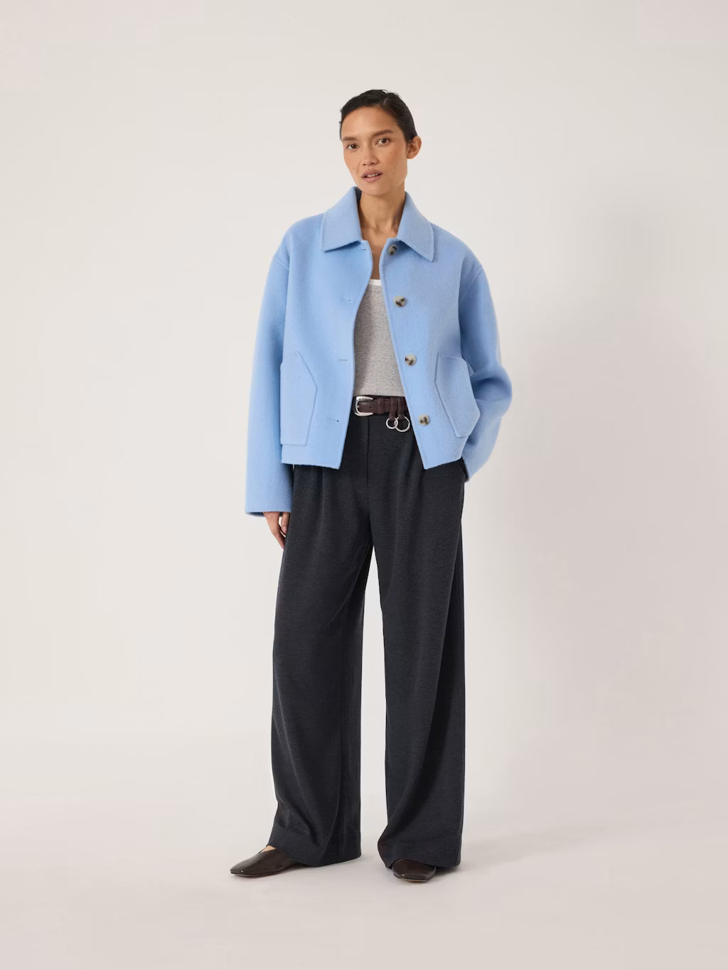 Rian Premium Jersey Tailored Trousers - Charcoal Marl