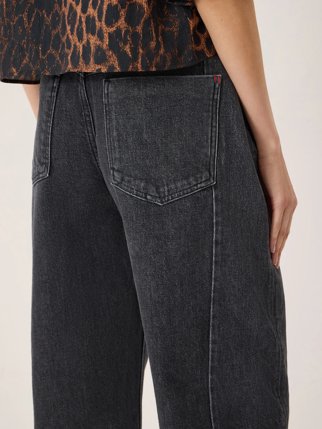 Bronnie Tapered Leg Jeans - Washed Black