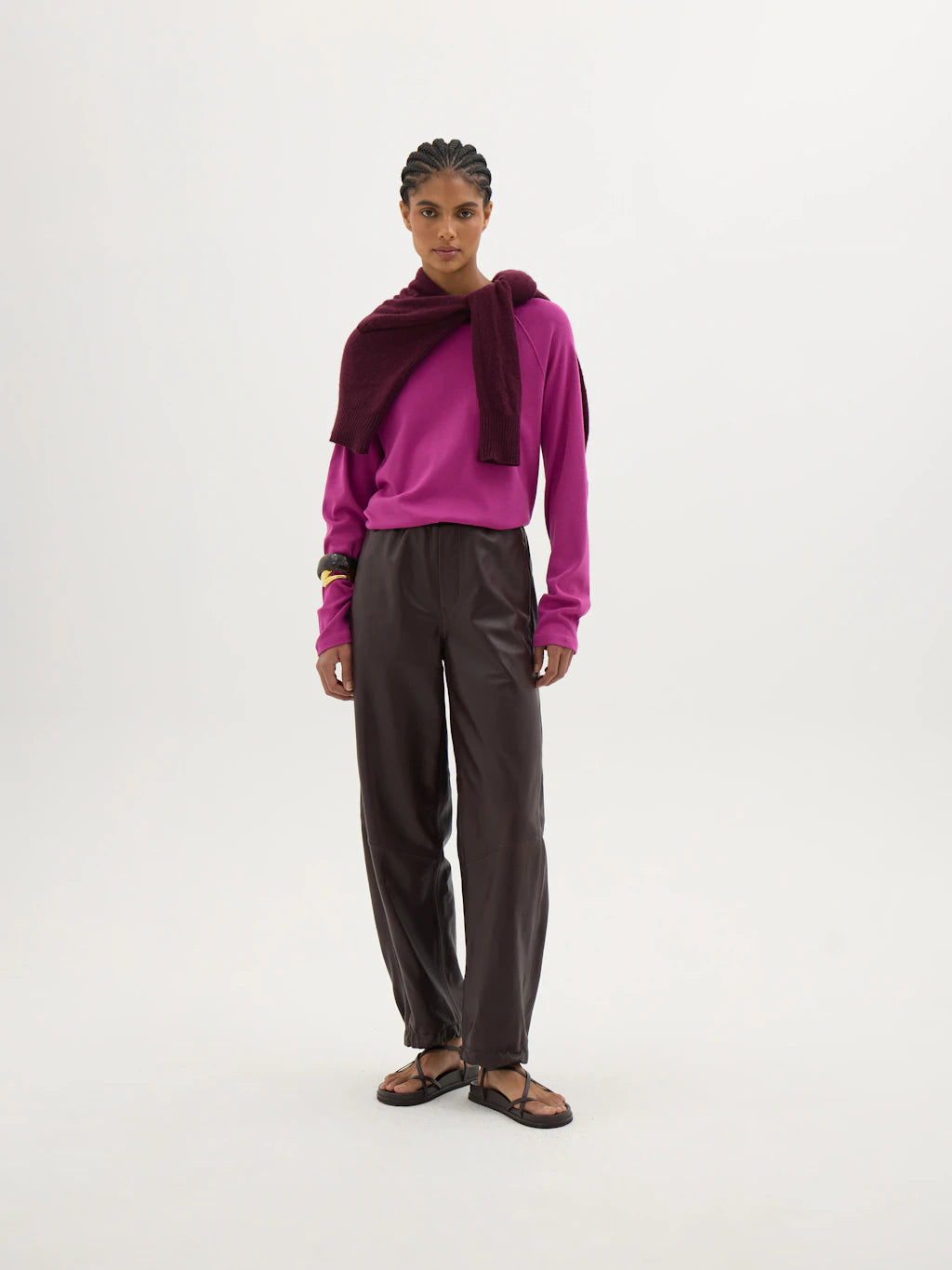 Matilda Raglan Top - Orchid Pink