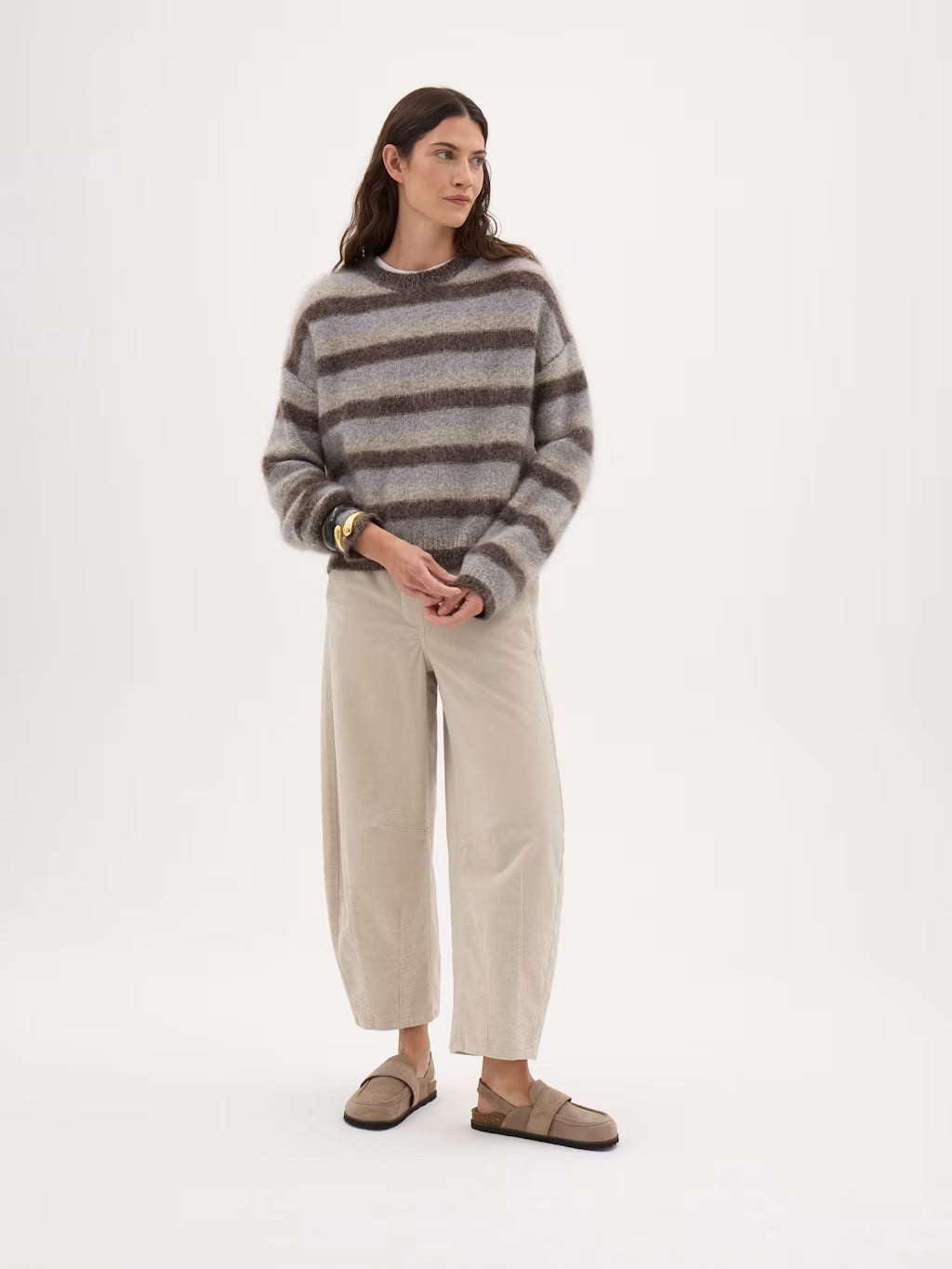 Cosette Brushed Wool Jumper - Sand Brown