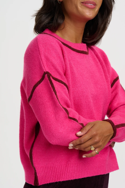 Rozalia Jumper - Pink Burgundy