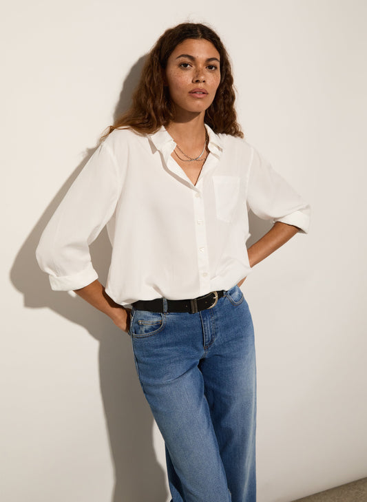 Martyna Relaxed Shirt / Pure White