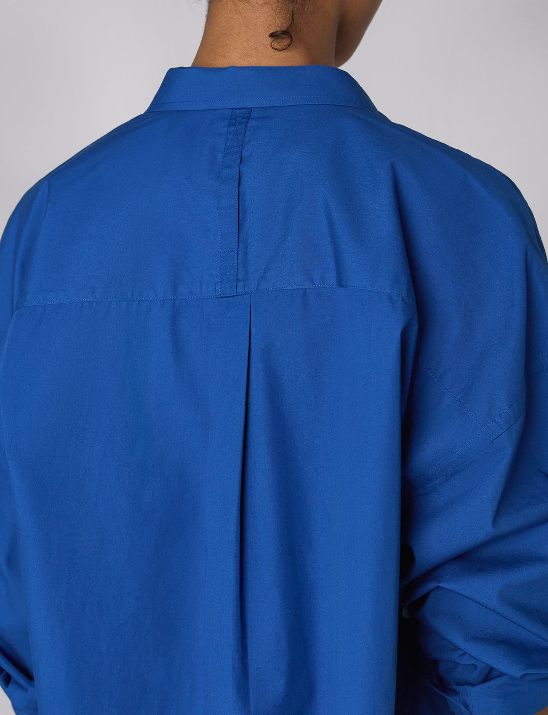 Soller Shirt: Fine Poplin, Cobalt Blue x Lucy Williams