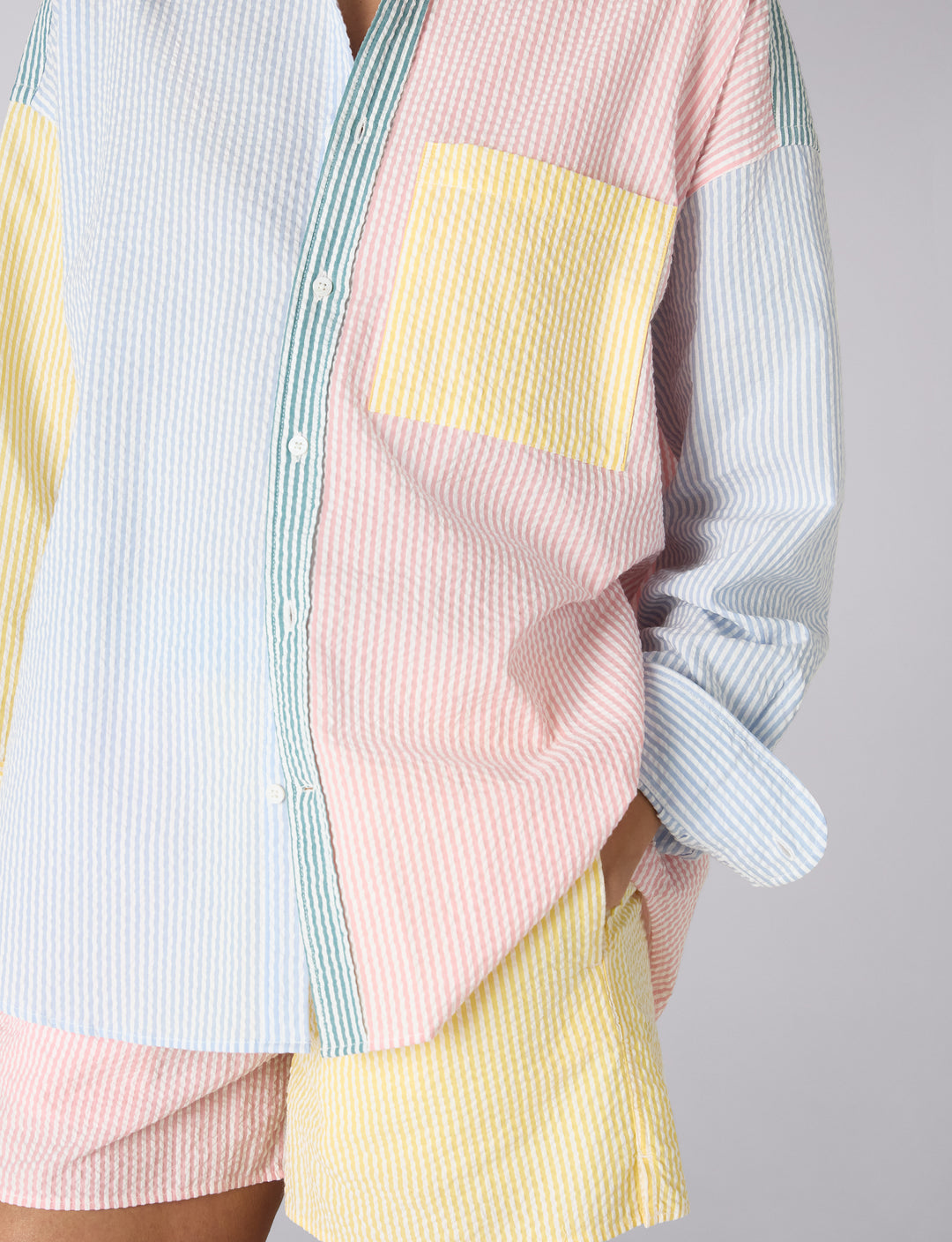 The Weekend: Seersucker, Multi Patchwork