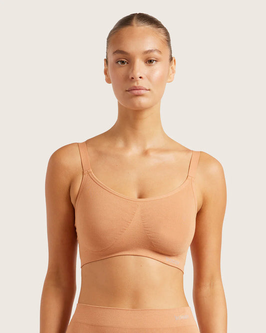 Full Bust Wireless Bamboo Bra - Dune