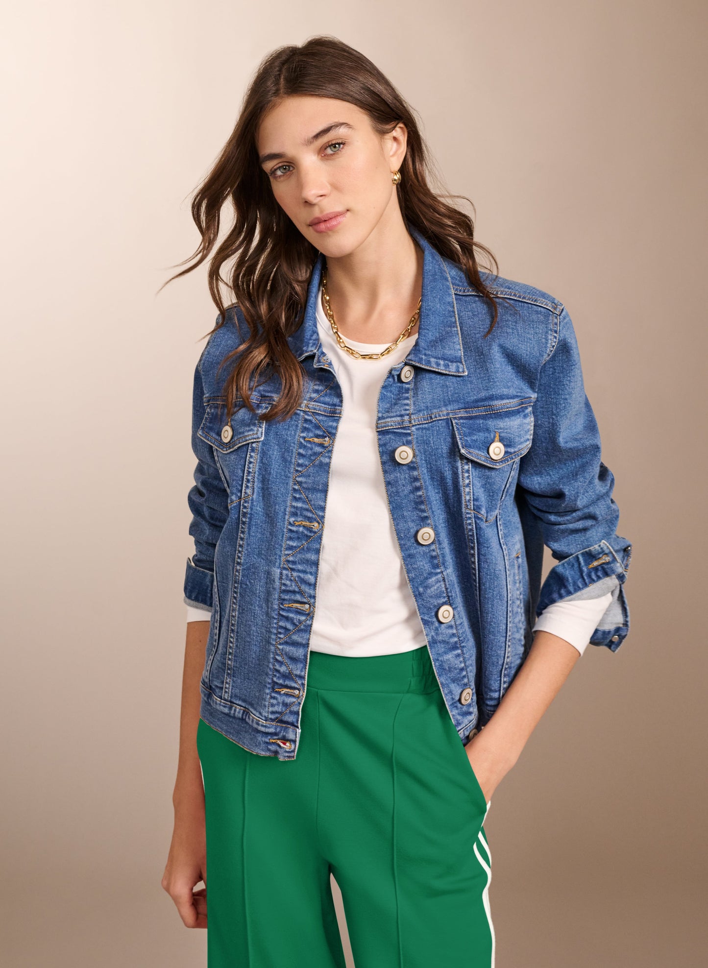 Baukjen Organic Cotton Denim Jacket / Washed Indigo