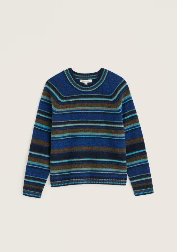Quay Hill Stripe Jumper - Adrift Bright Marine Mix