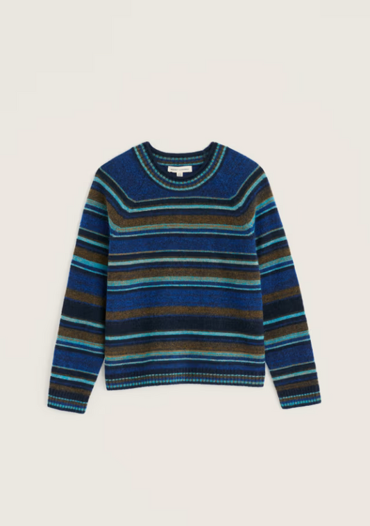 Quay Hill Stripe Jumper - Adrift Bright Marine Mix
