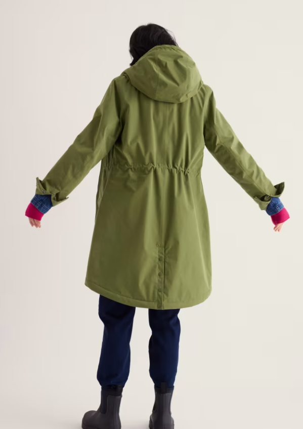 Plant Hunter Waterproof Parka Coat - Dark Turf