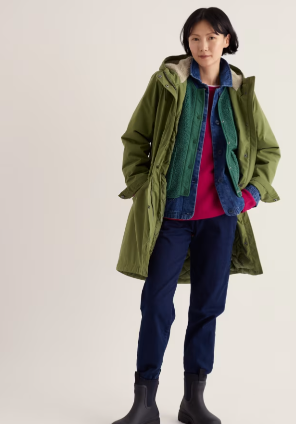 Plant Hunter Waterproof Parka Coat - Dark Turf