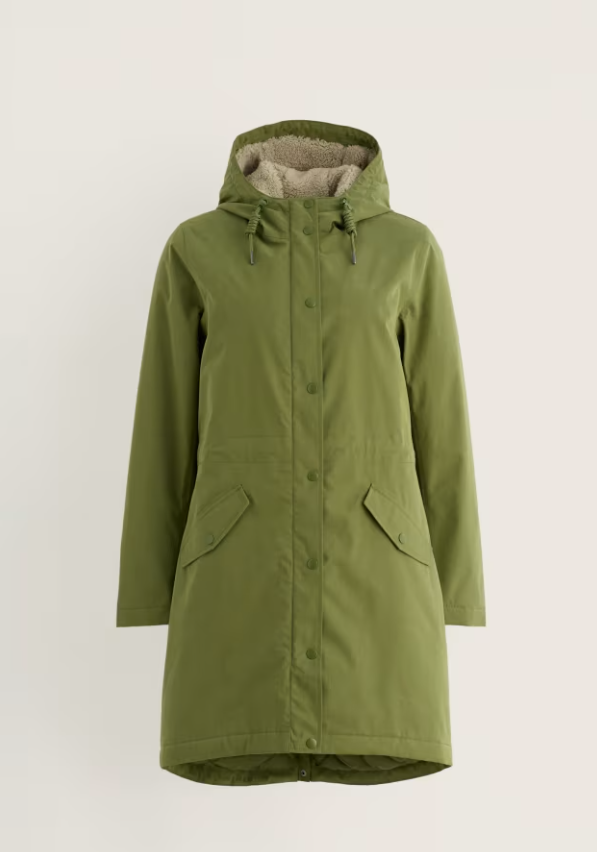 Plant Hunter Waterproof Parka Coat - Dark Turf
