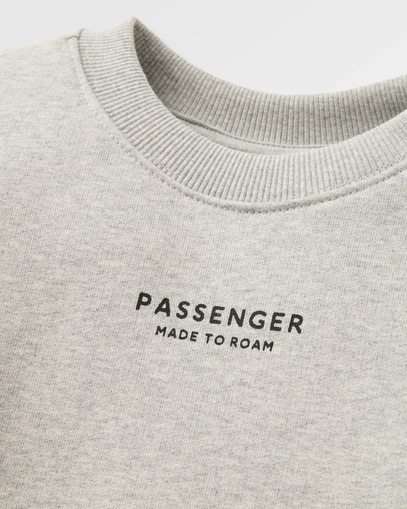 Slower Rhythms Women's Cotton Sweatshirt - Grey Marl