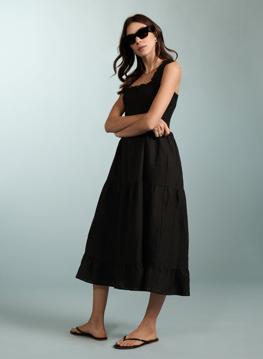 Braylee Hemp Dress Caviar Black