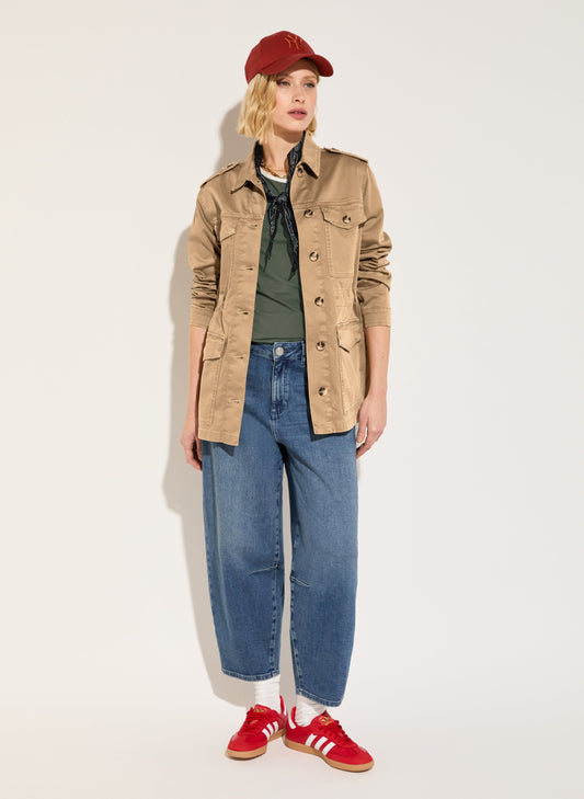 Drake Organic Cotton Utility Jacket / Taupe