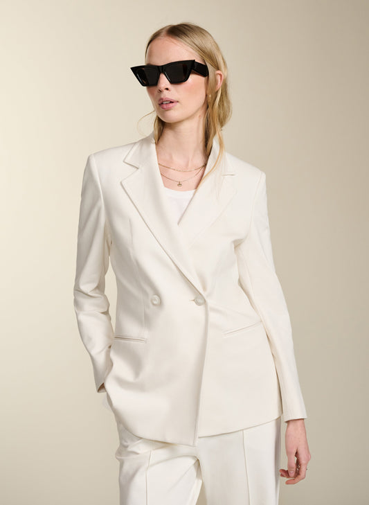 Albertine Tailored Blazer Soft White