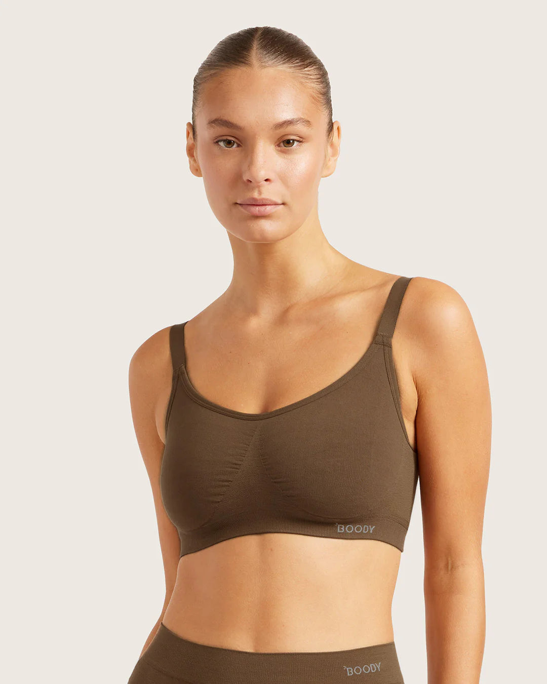 Full Bust Wireless Bamboo Bra - Clove