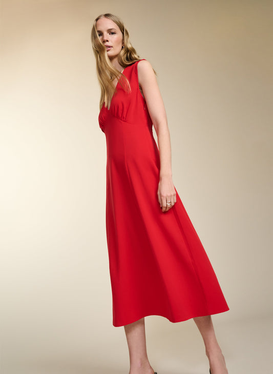 Carmen Dress with TENCEL / Crimson Red
