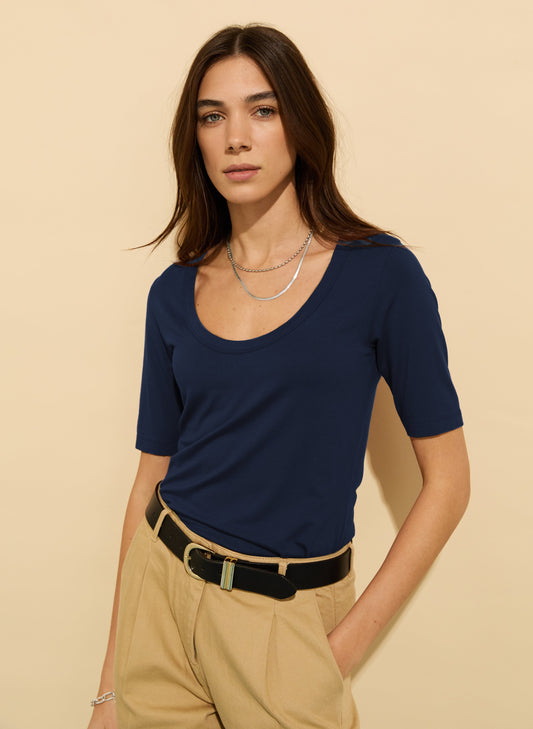 Baukjen Essentials Scoop Top Deep Indigo