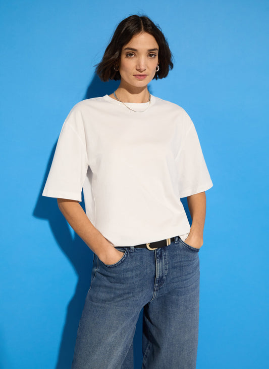 Alana Relaxed Tee Pure White