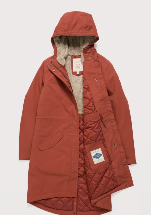 Plant Hunter Waterproof Parka Coat - Hazel