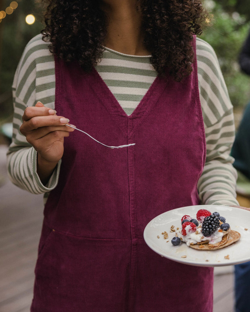 Refuel Cotton Cord Dungarees - Fig