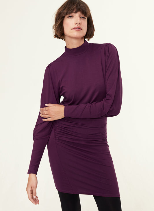 Carolyn Dress with LENZING™ ECOVERO™ Dark Cherry