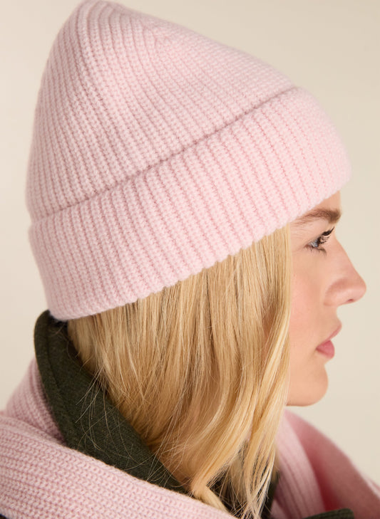 Abbie Wool Blend Hat - One Size / Powder Pink