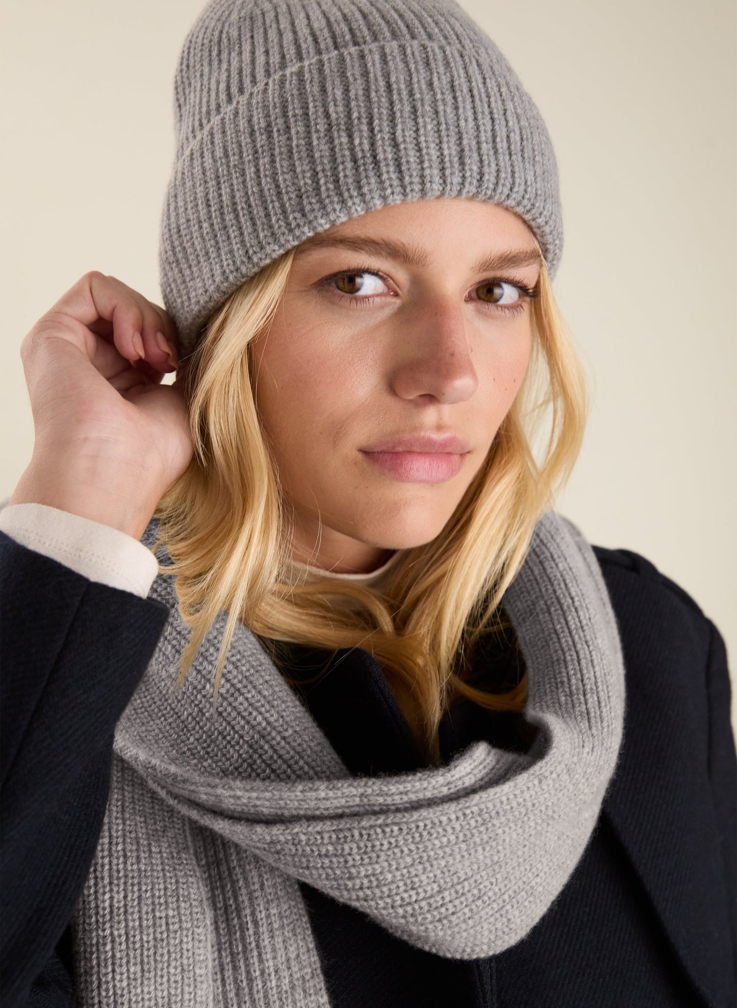 Alba Recycled Wool Hat - One Size / Grey Marl