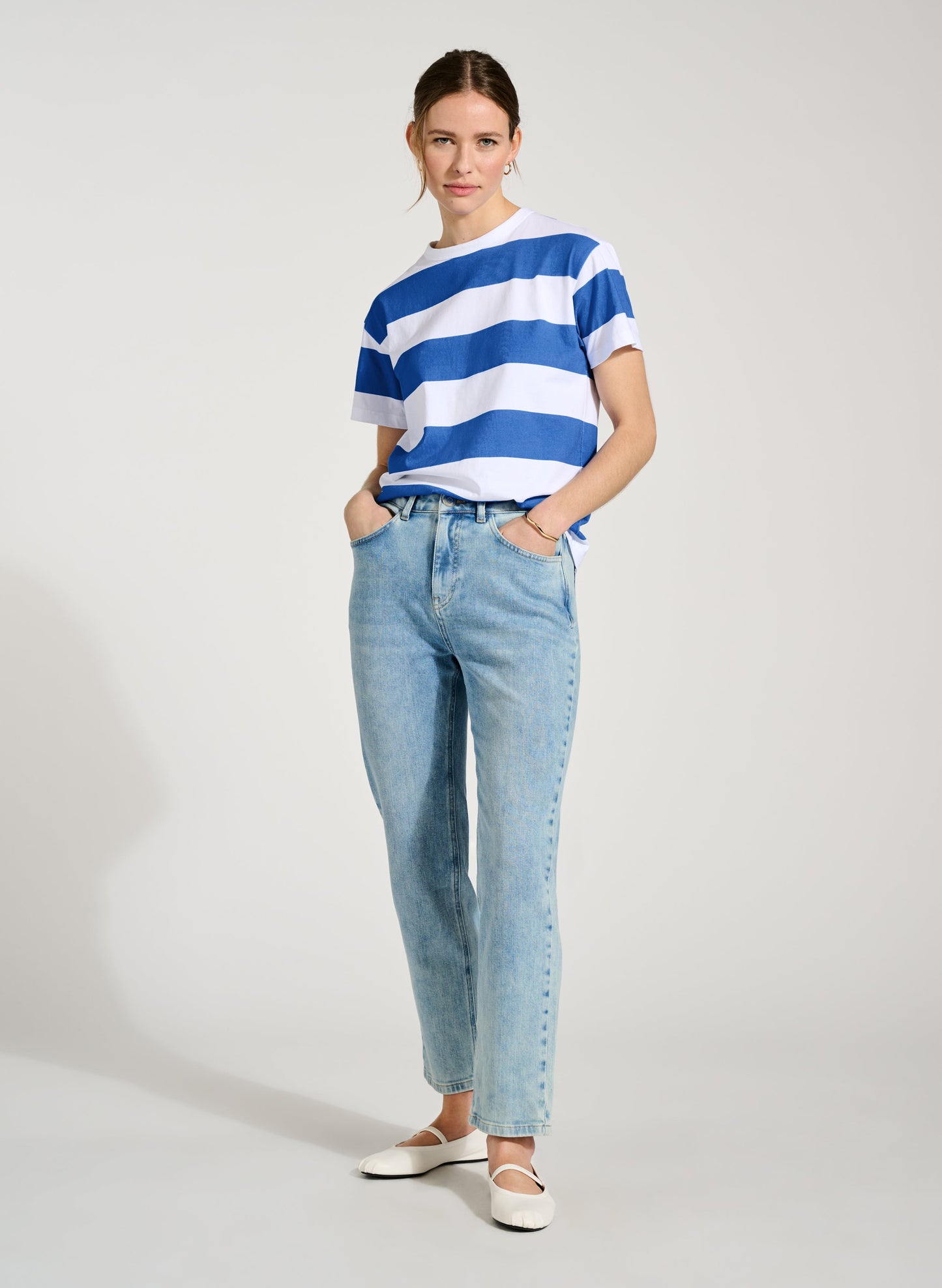Baukjen Organic Cotton Slim Leg Jeans / Light Indigo