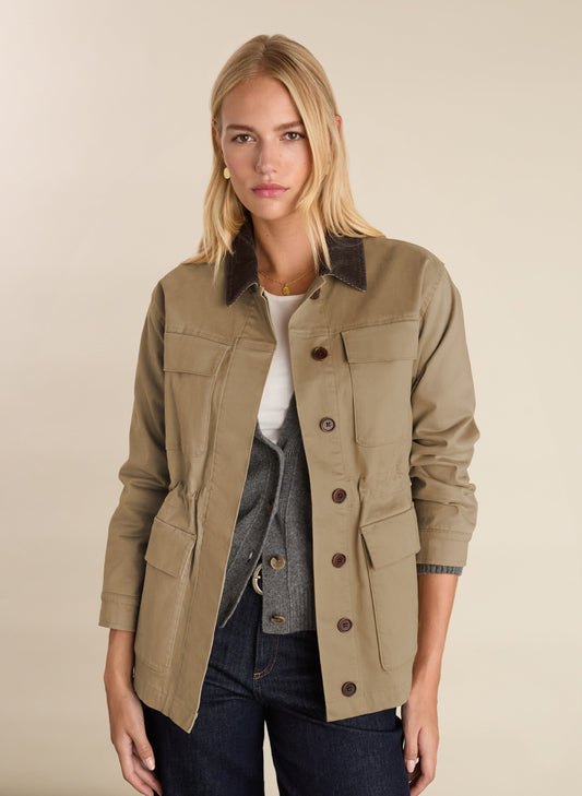 Bridie Organic Cotton Barn Jacket / Sand