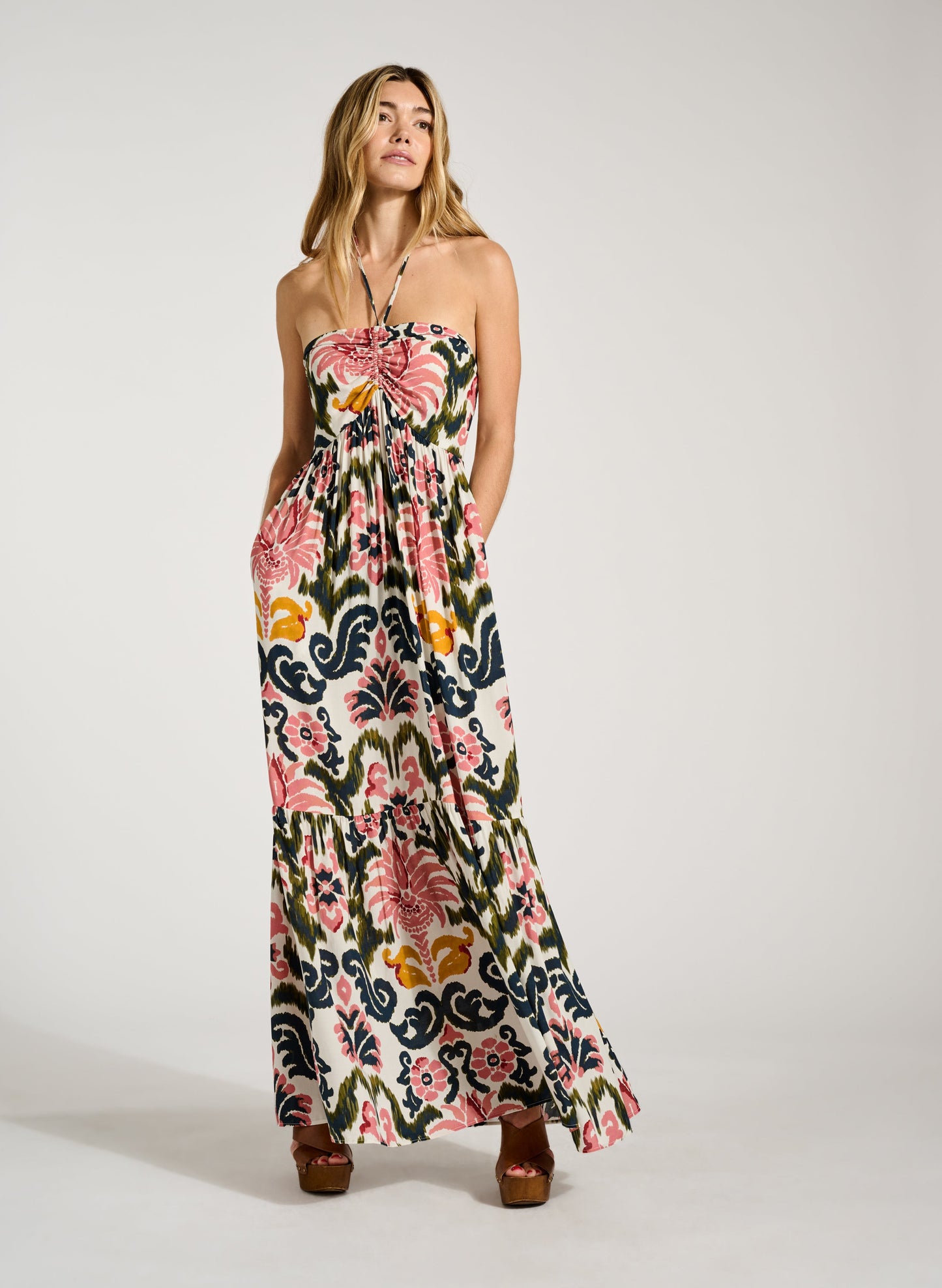 Kamari Dress Coral Palm