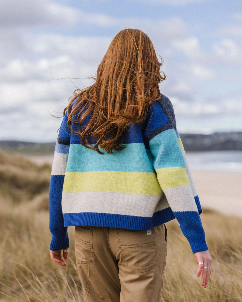 Scenic Knitted Cardigan - Scenic Azure Blue