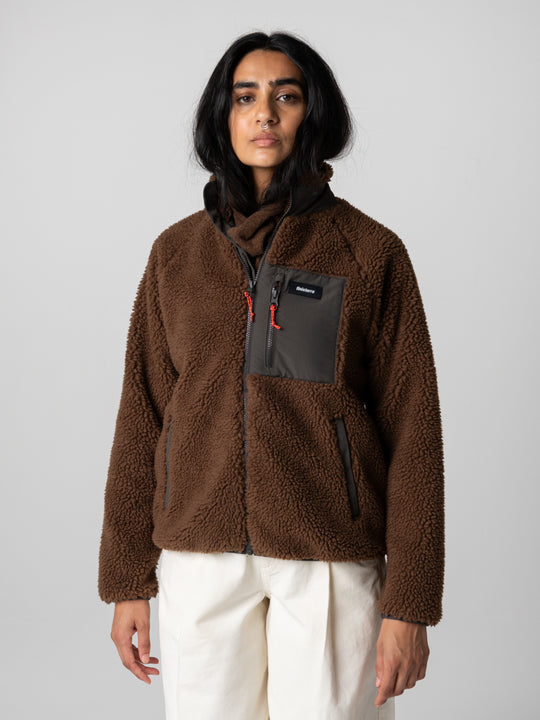 Women's Offshore Full Zip Fleece - Acorn Brown/Raven