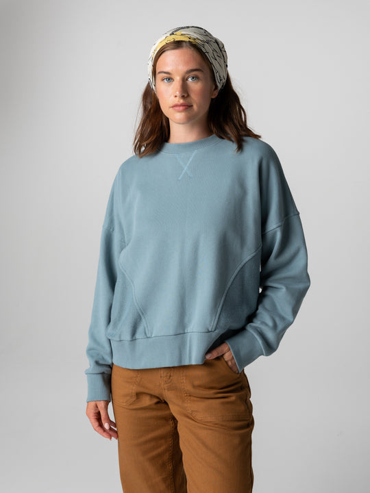 Women's Awen Crew Sweatshirt - Anchor Blue
