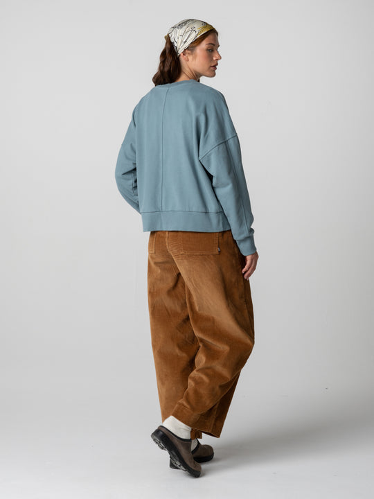 Women's Awen Crew Sweatshirt - Anchor Blue
