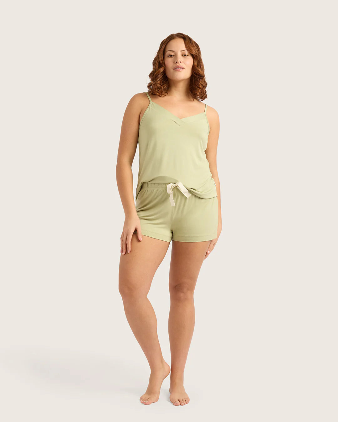 Bamboo Jersey Sleep Shorts - Sage