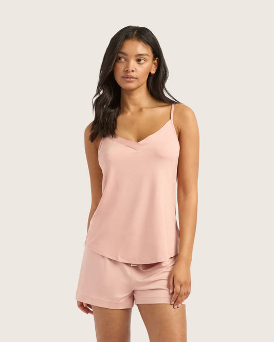 Bamboo Jersey Sleep Cami - Dusty Pink
