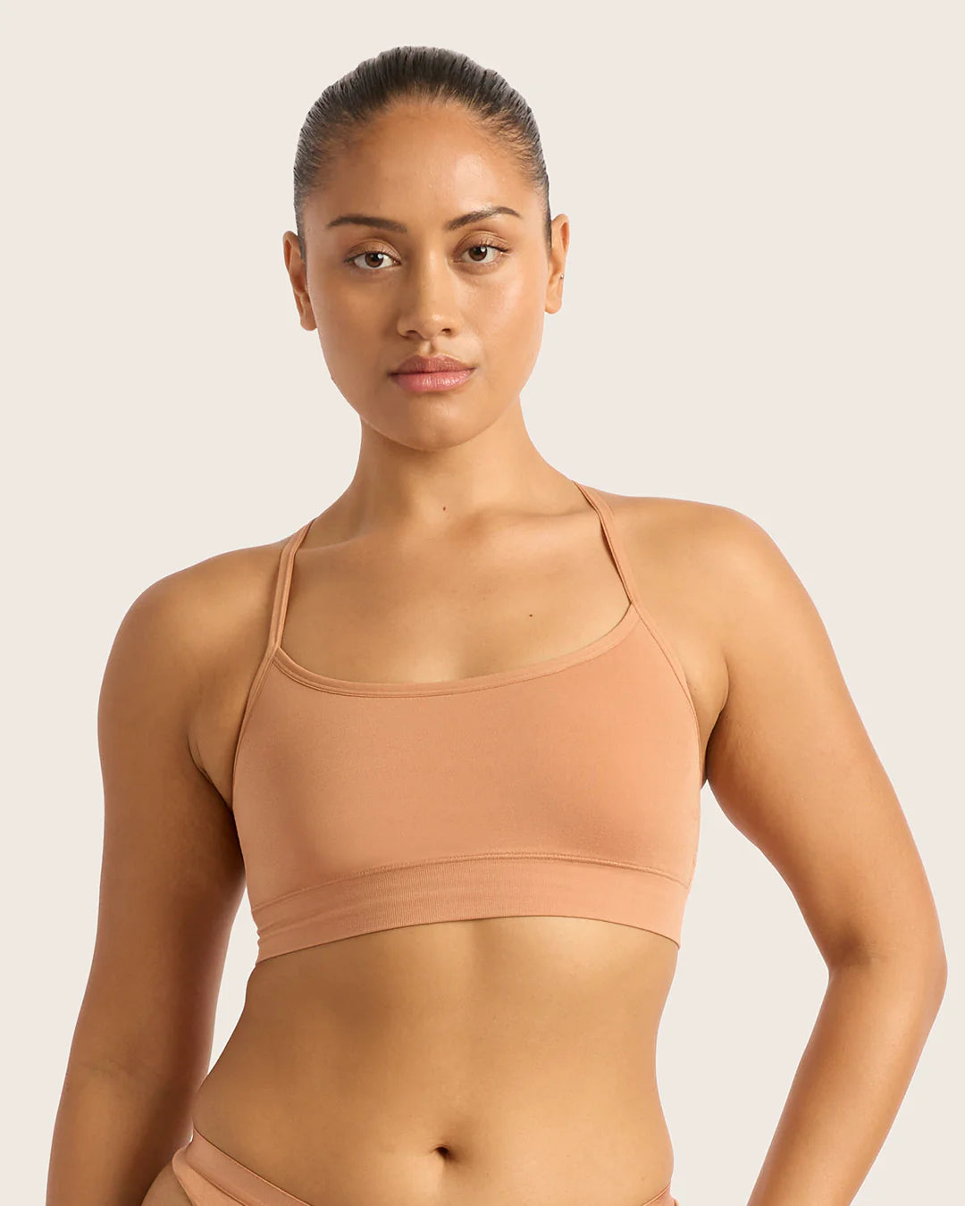 Racerback Bamboo Bralette - Dune