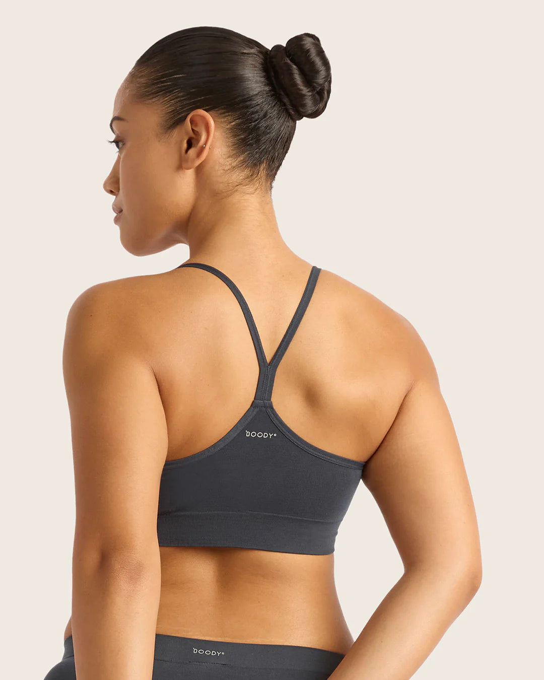 Racerback Bamboo Bralette - Storm