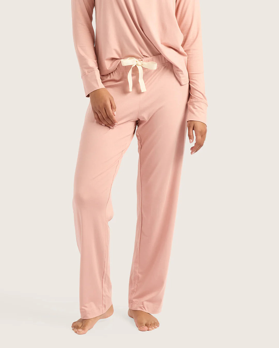 Bamboo Jersey Sleep Pants - Dusty Pink