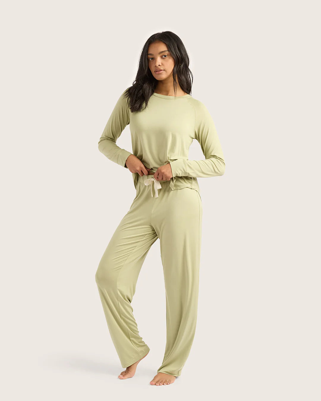 Bamboo Jersey Sleep Pants - Sage