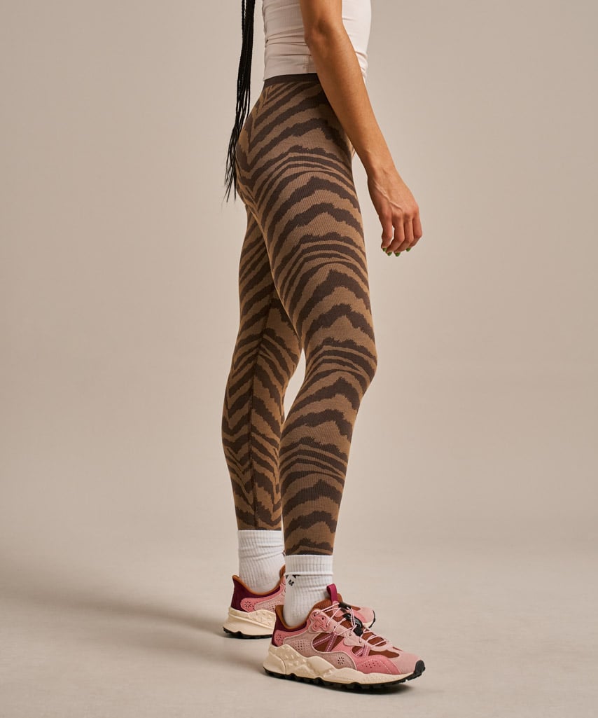 Wonder Light Seamless Legging - Brown Zebra Jacquard