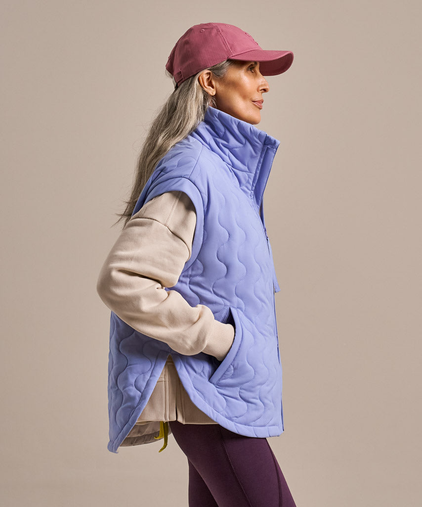 Packable Cloud Gilet - Smokey Lavender