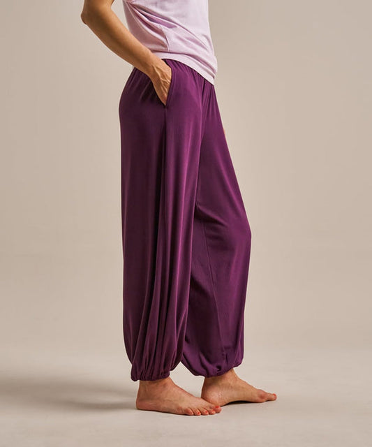 Efffortless Balloon Yoga Pants - Damson