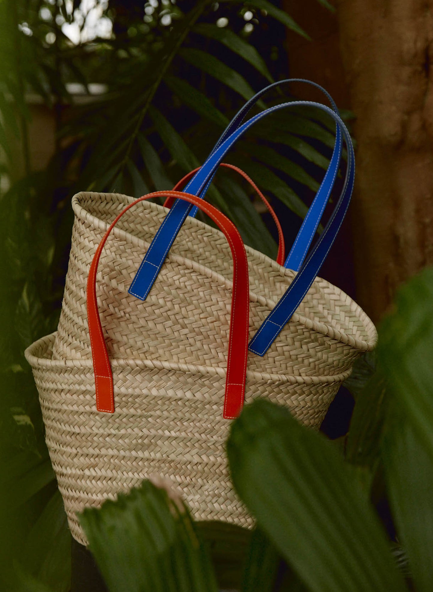 Cora Straw Bag Neon Orange