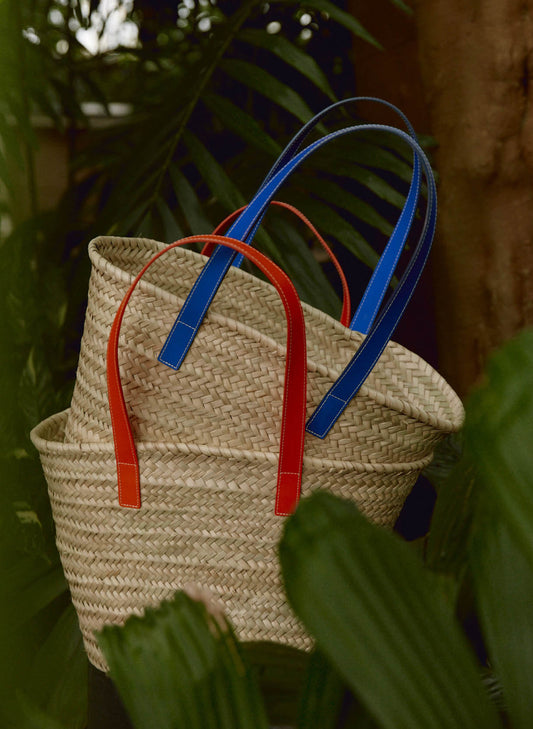 Cora Straw Bag Neon Orange