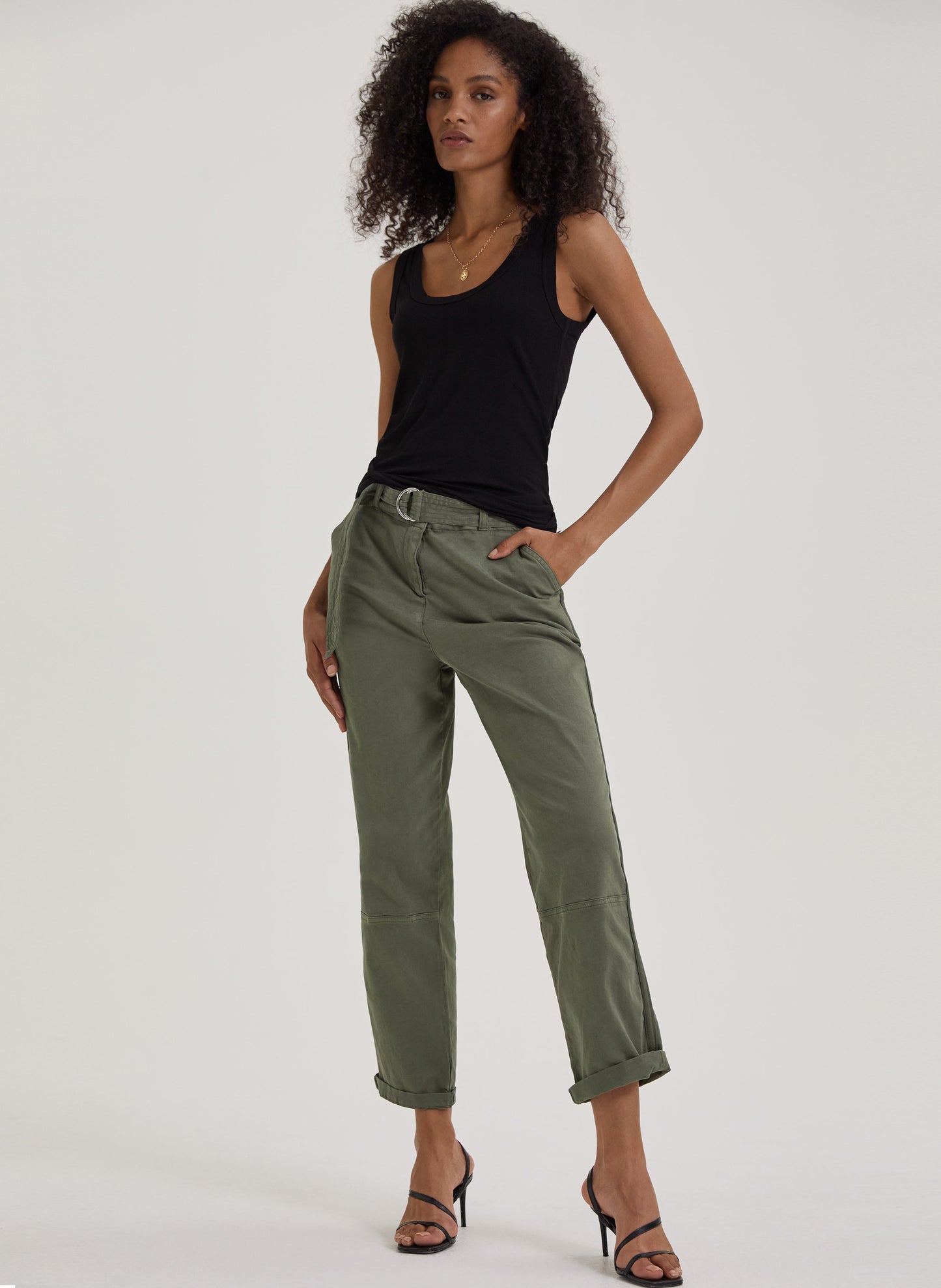 Easter Organic Cargo Trousers Light Khaki
