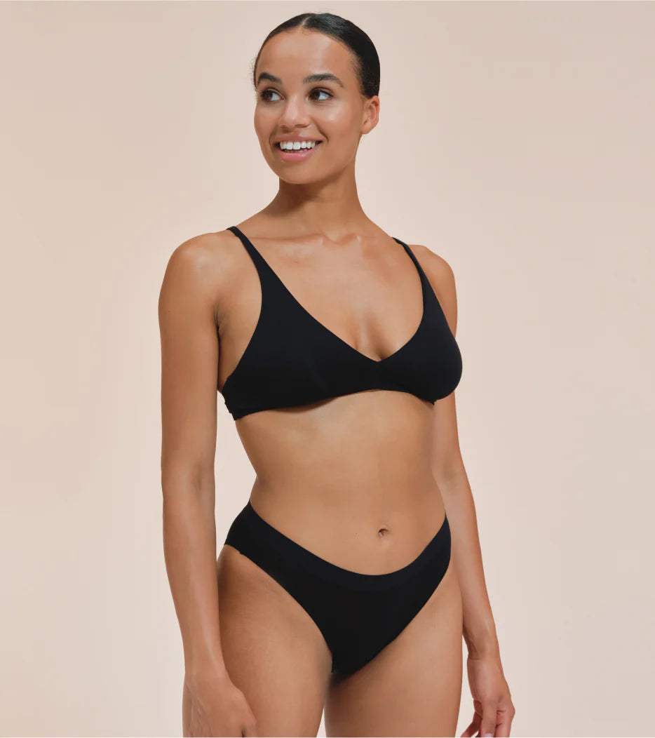 Period Underwear - Tencel, Medium Flow, Black